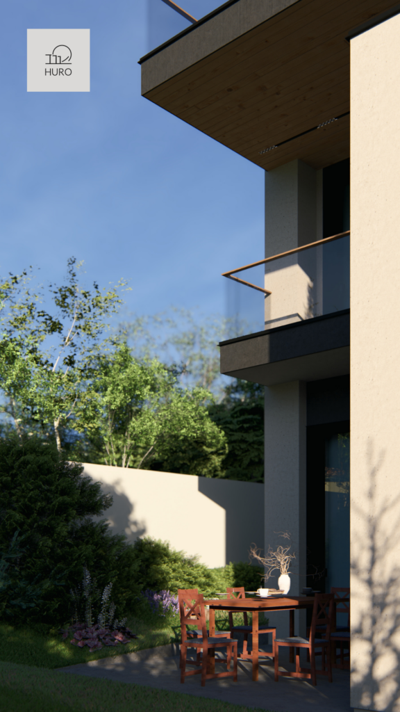 modern house architecture by HURO, architectural company in Tbilisi