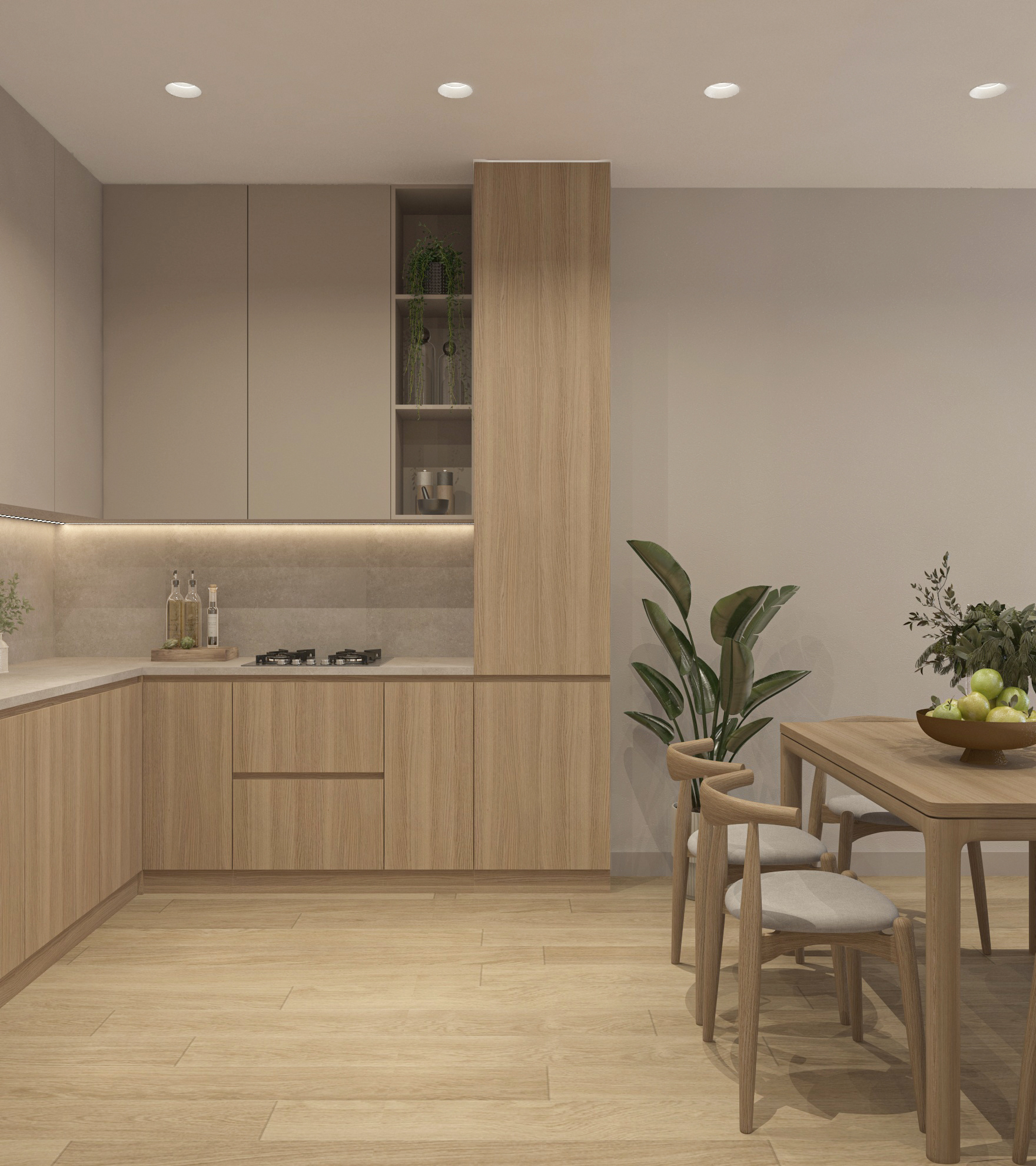 Interior design, Tbilisi apartment HURO