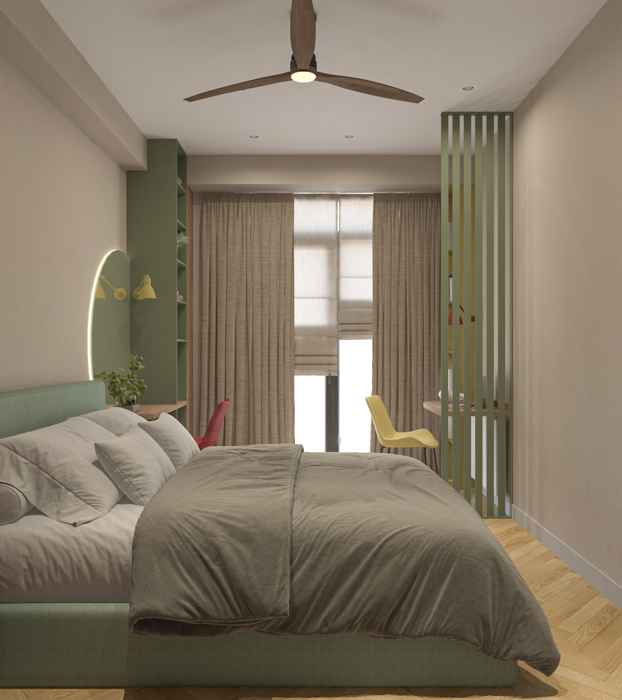 Interior design, Tbilisi apartment HURO