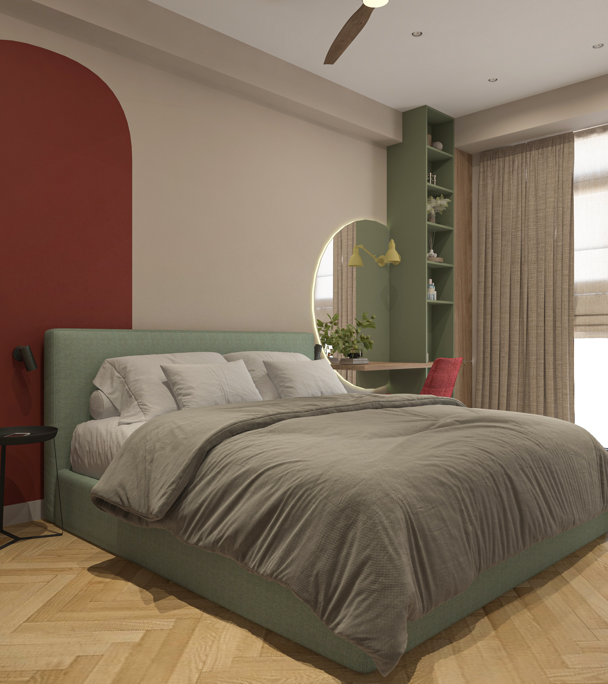 Interior design, Tbilisi apartment HURO
