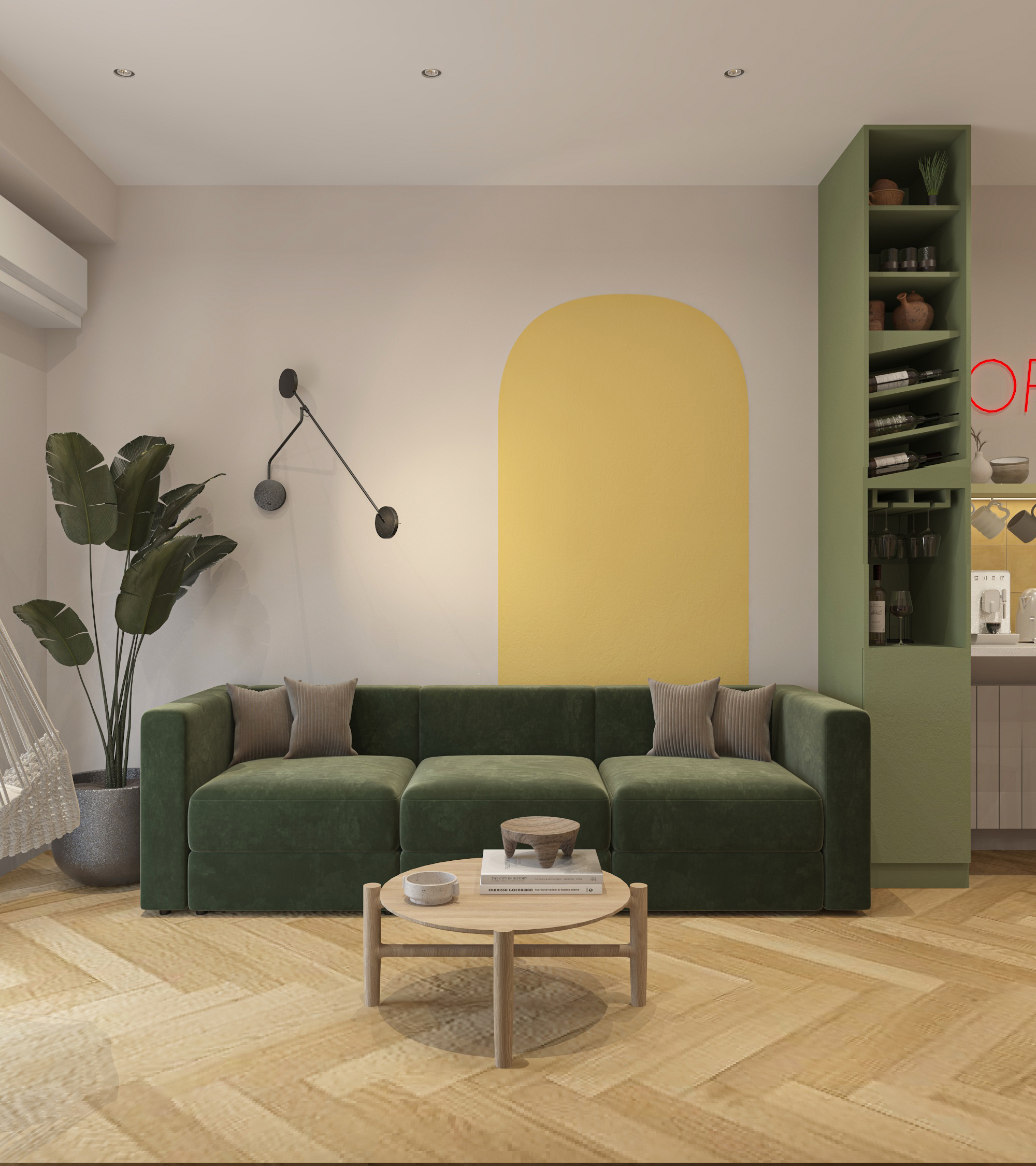 Interior design, Tbilisi apartment HURO