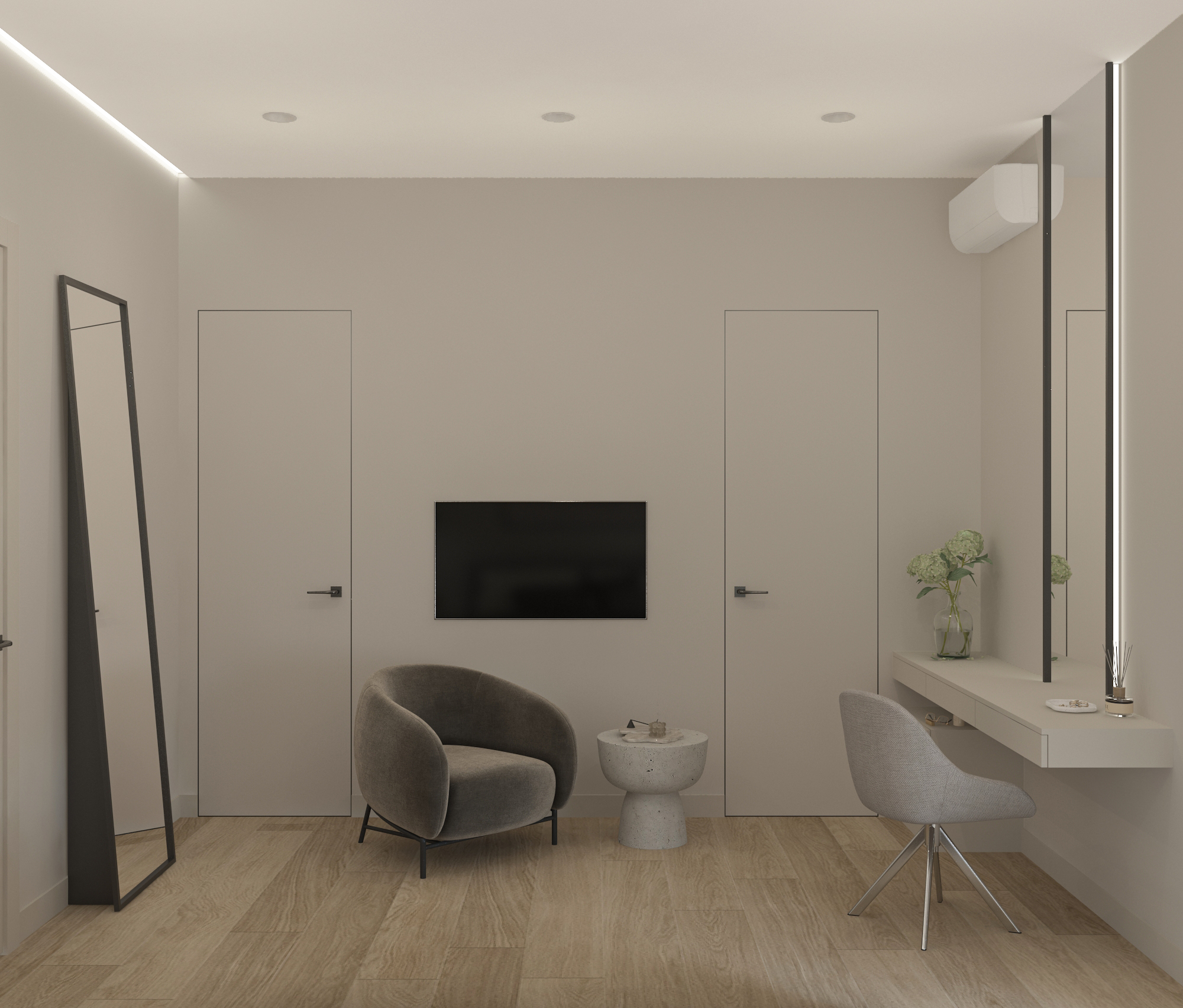 Private house interior design, HURO