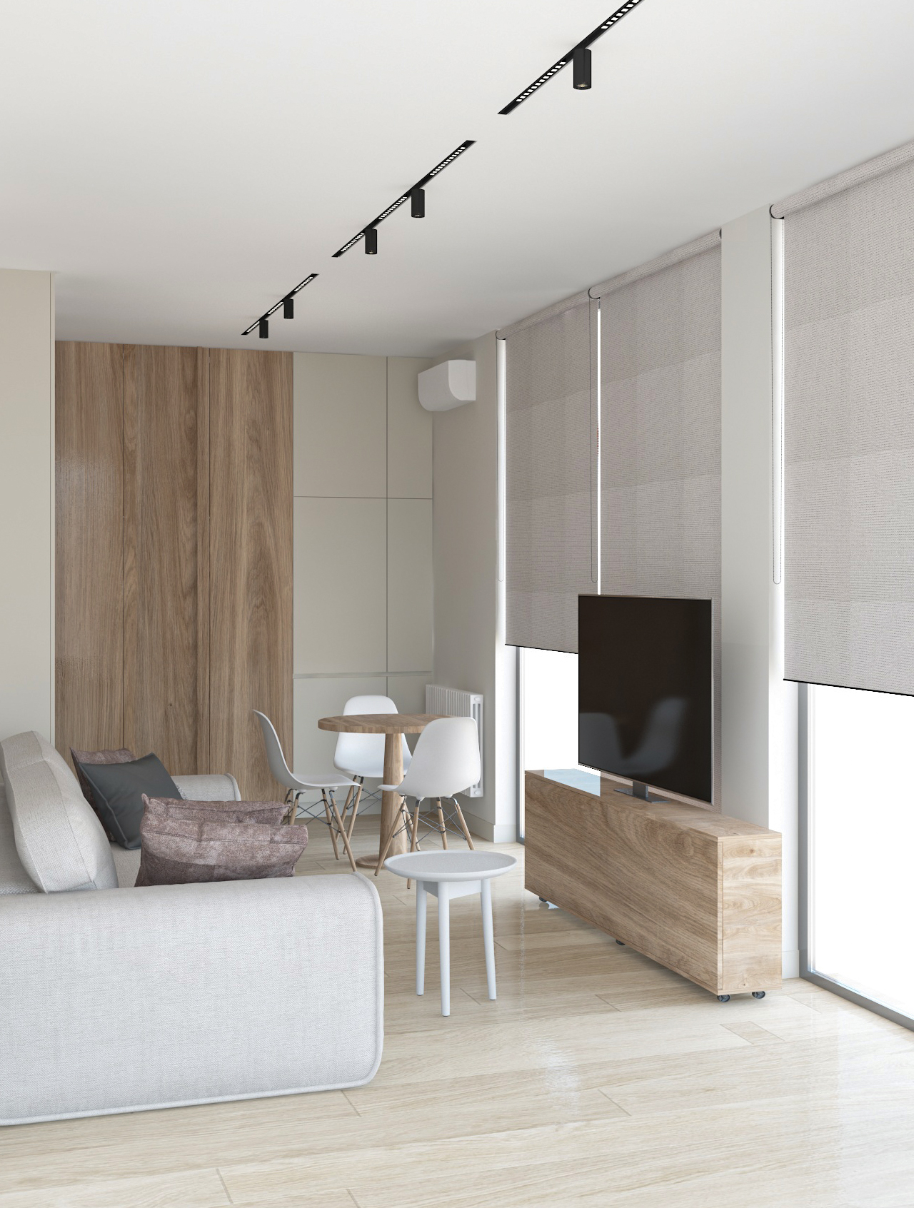 Private house interior design, HURO - Living room